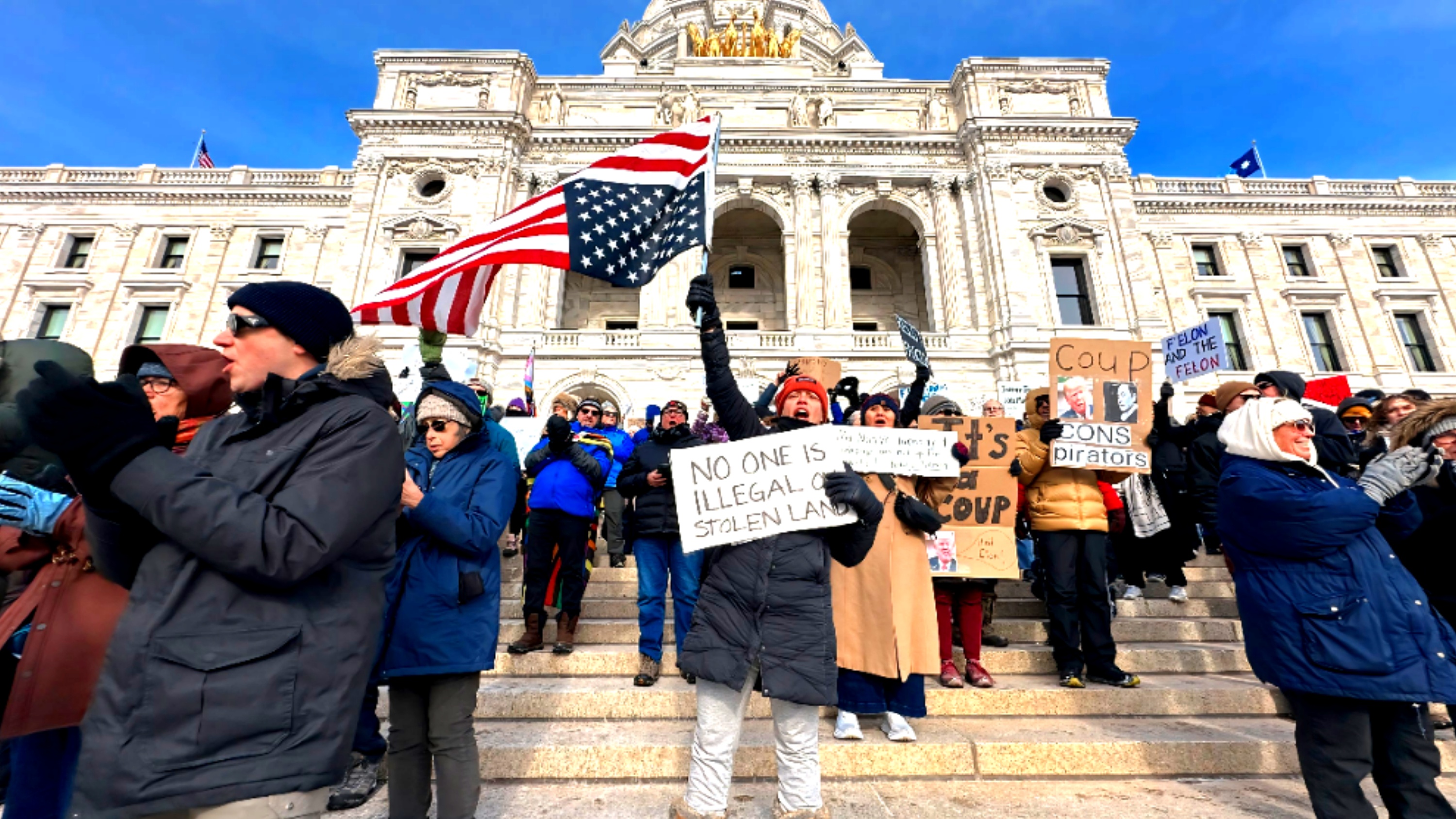 Thousands Protest Across U.S. Against Trump Administration’s Early Actions