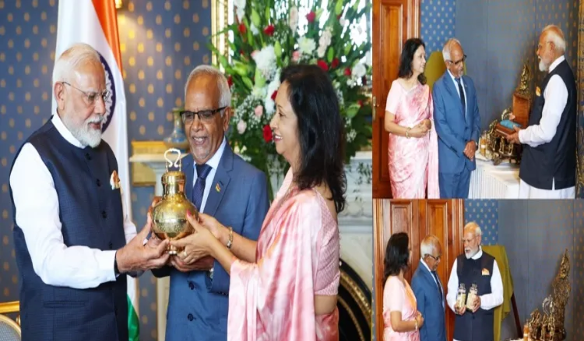PM Modi's Gifts: Gangajal, Makhana & Saree for Mauritius