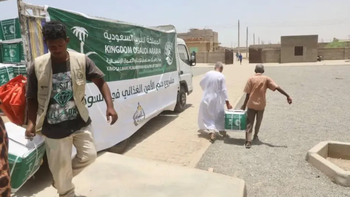 KSrelief Distributes Food Aid in Sudan and South Africa