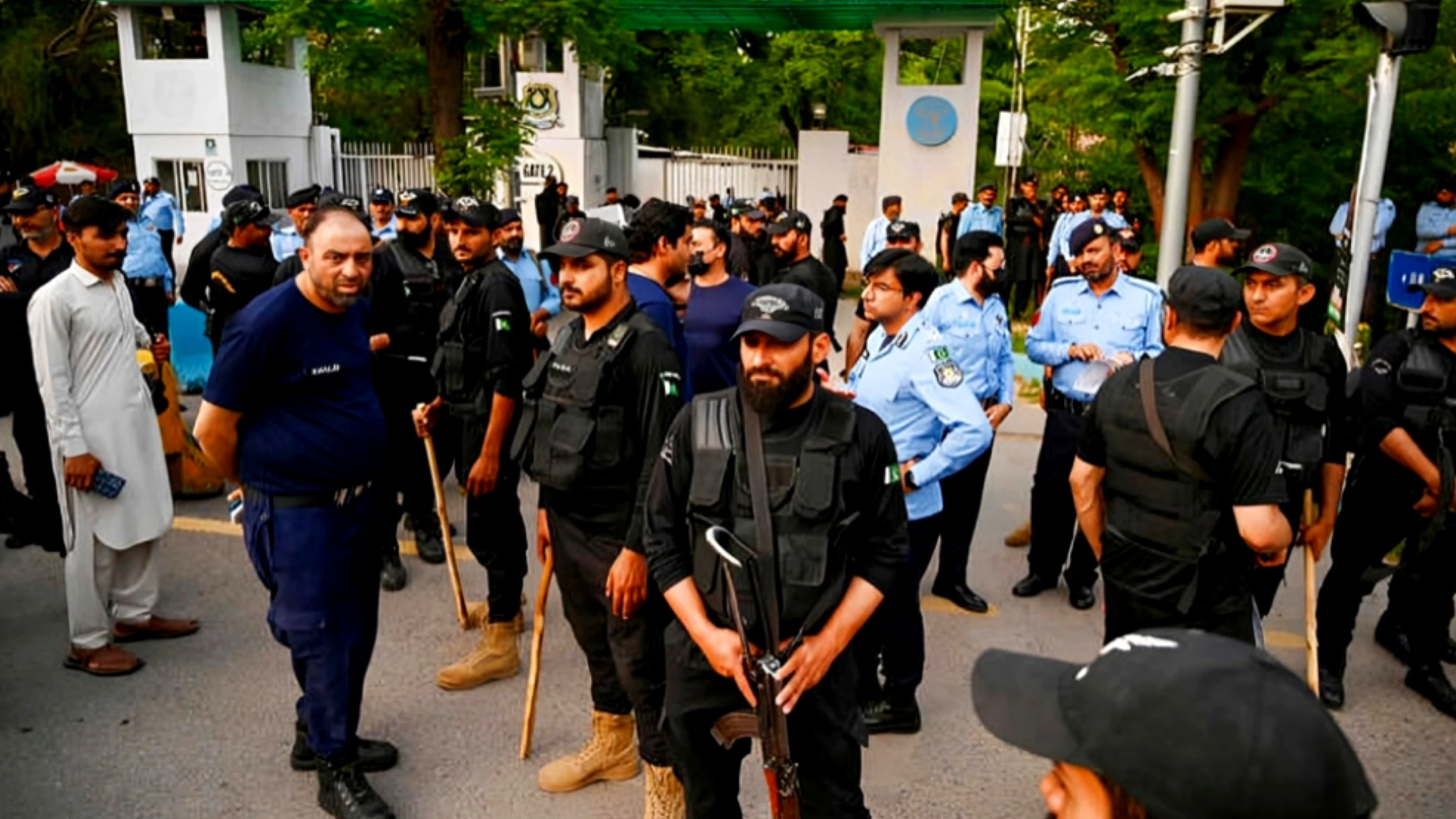 Protest Held Outside Indian High Commission in Islamabad's Diplomatic Enclave