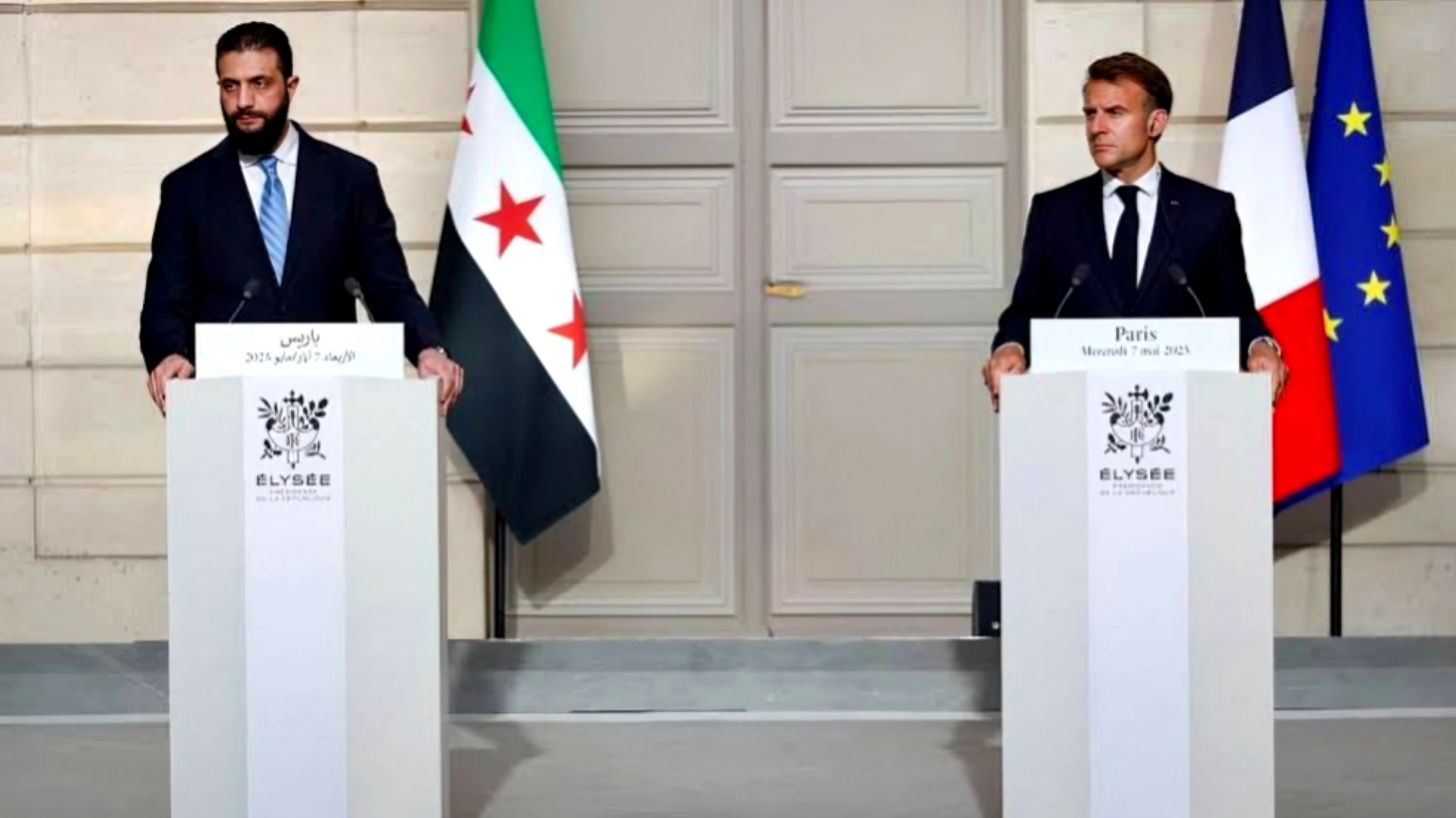 Macron hosts sharaa, stresses protection for all citizens amid sectarian tensions