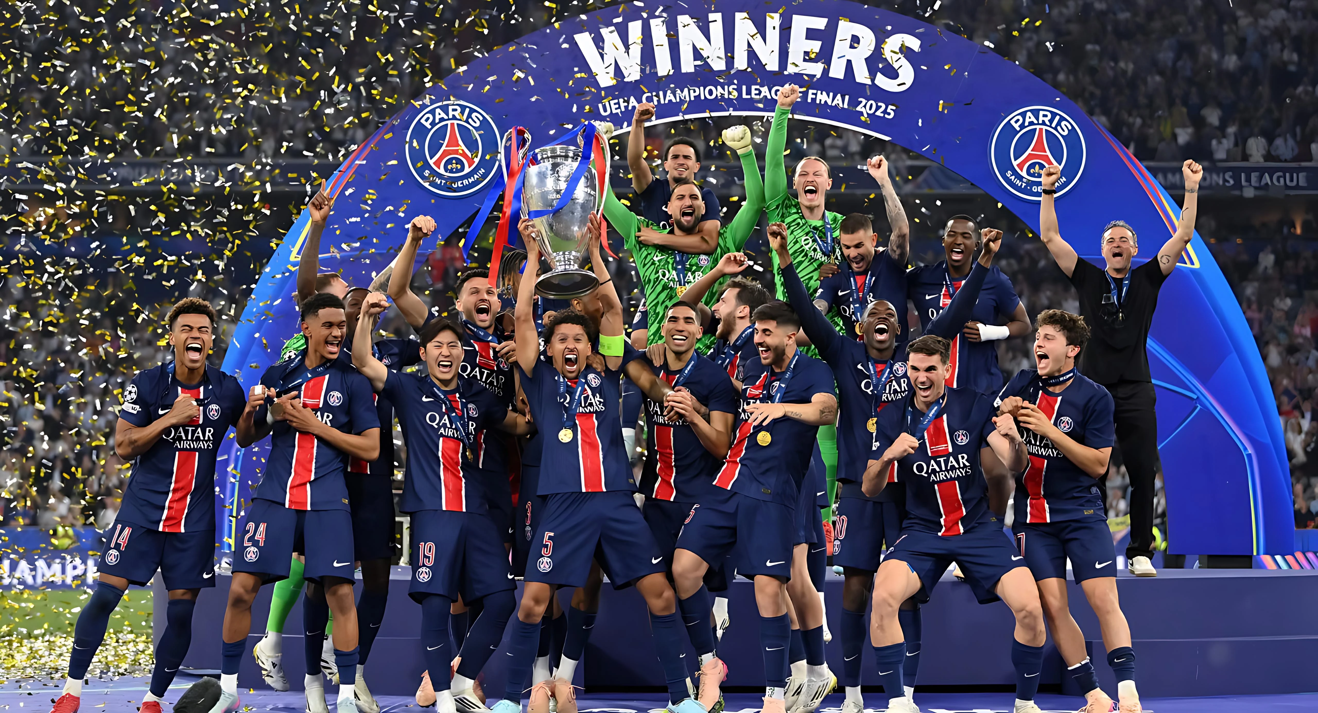 PSG Thrash Inter 5-0 To Win First Champions League Title