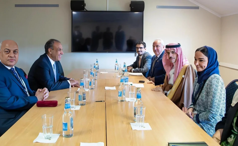 Saudi Foreign Minister Meets Egyptian and Iranian Counterparts on Gaza Crisis at Oslo Forum