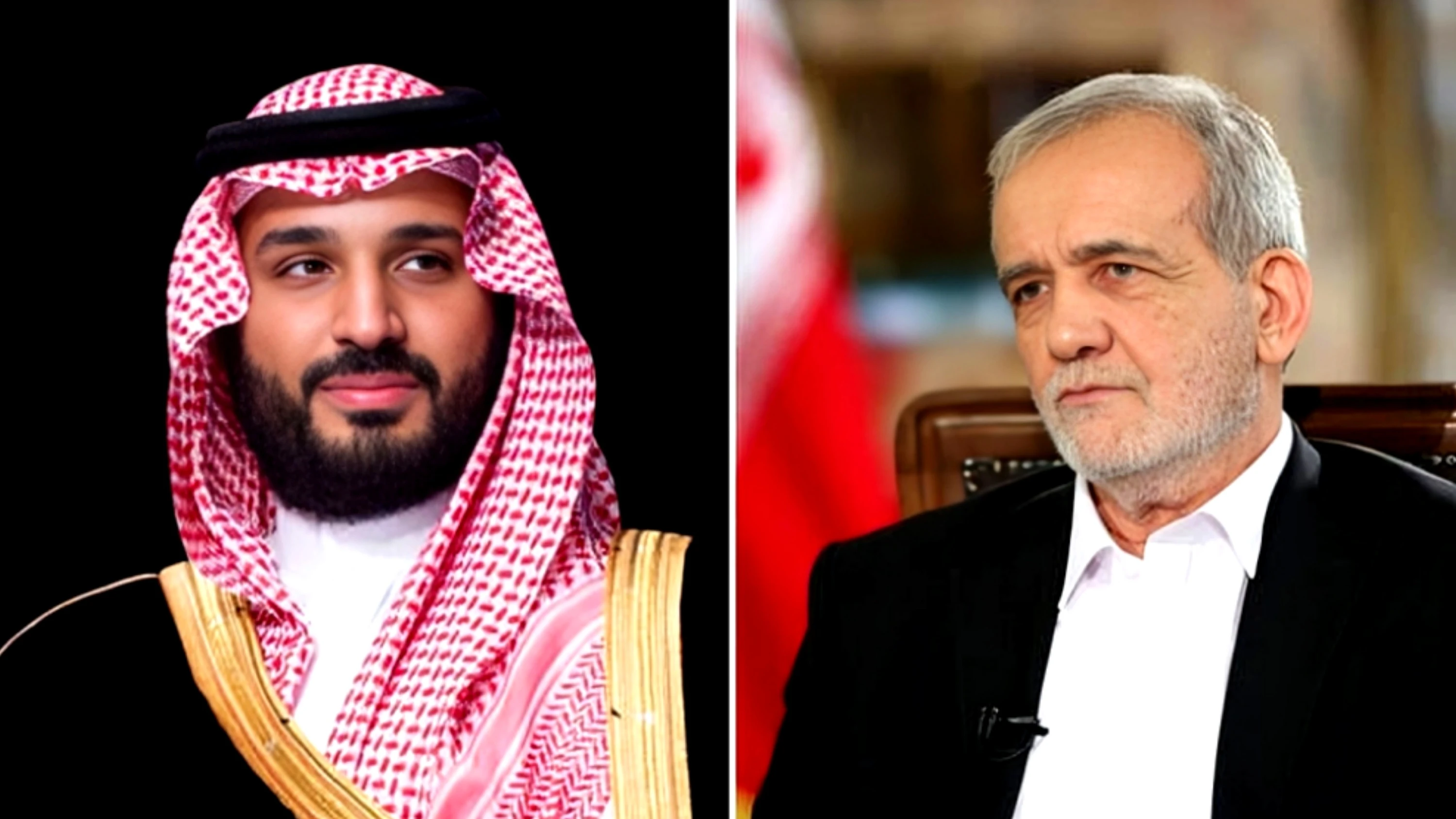 Crown Prince Reaffirms Saudi Condemnation of Israeli Strikes in Call with Iranian President