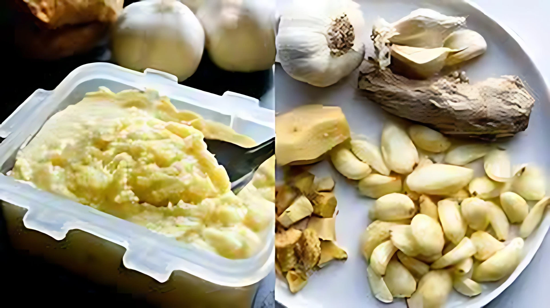Store-bought ginger-garlic paste may contain preservatives