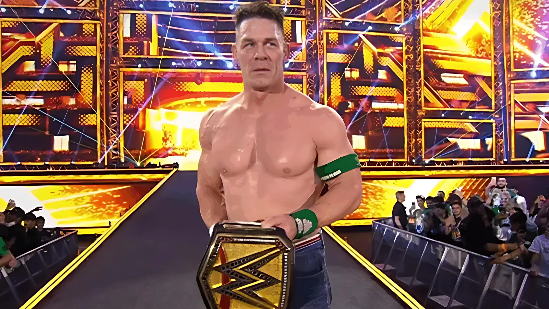 John cena retains wwe title after chaos with cm punk