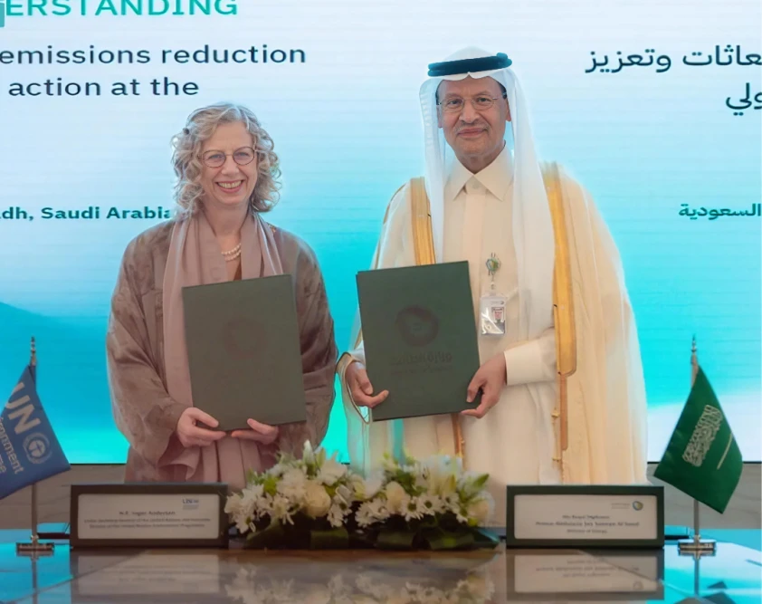 Saudi Energy Minister, UNEP Chief Sign MoU on Emissions and Climate Action