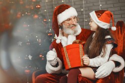 Santa Claus and Mrs. Claus as the embodiment of Christmas Spirit