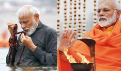 A Closer Look at PM Modi's Prayer at Kumbh Mela