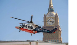 Saudi Red Crescent Conducts Emergency Air Ambulance Test at Grand Mosque