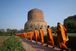 Bodh Gaya Monks Hold Candlelight Vigil for Victims of Pahalgam Terror Attack