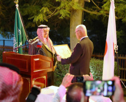 Abdullah Bin Faisal Bin Turki Al Saud Receives Japan's Imperial Award