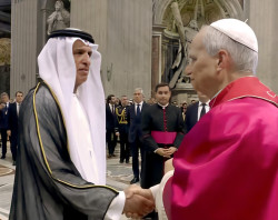 Sheikh Saud Represents UAE at Pope Leo XIV Inauguration in Rome