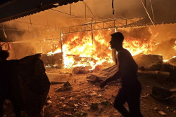 Fire Engulfs a Hospital Drug Depot in Gaza After an Israeli strike