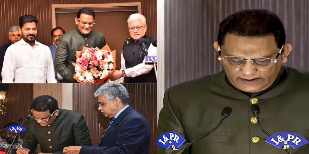 From Cricket Pitch to Power: Mohammad Azharuddin Takes Oath as ...