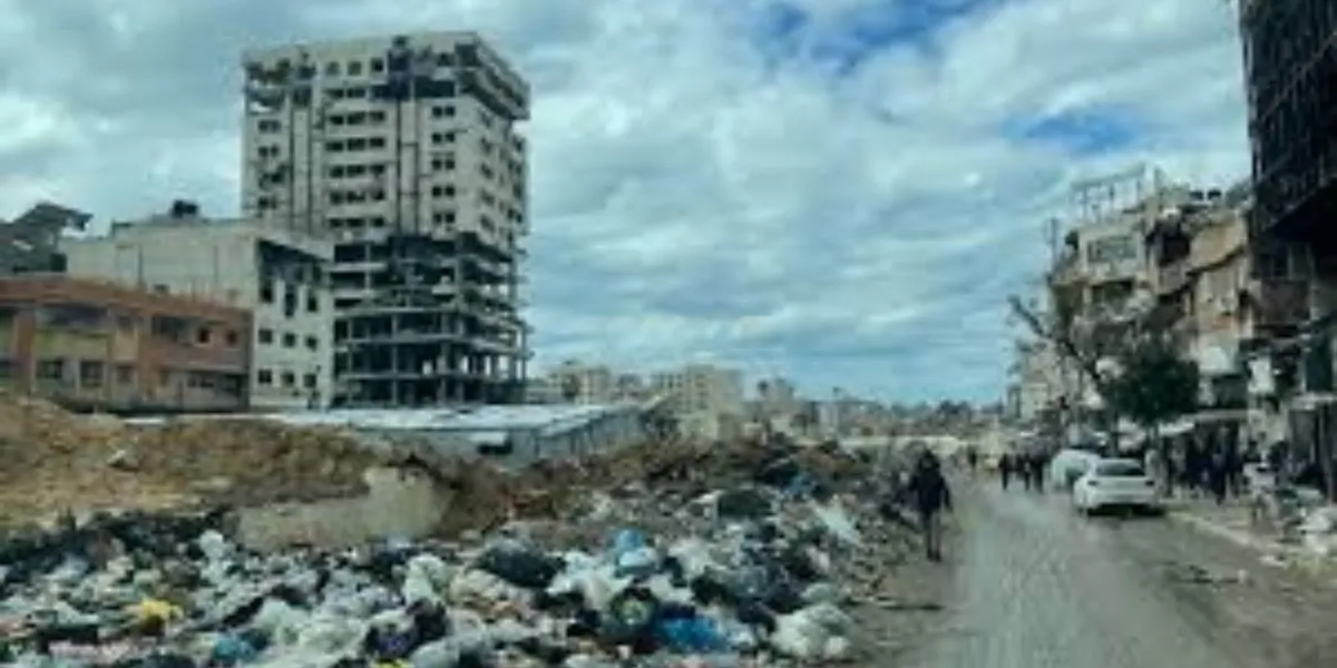 Displaced Families Find Shelter In Yasser Arafat’s Bombed Gaza Villa