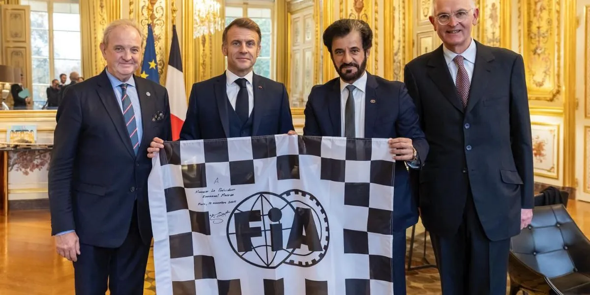 FIA President Mohammed Ben Sulayem Strengthens Partnership With France’s Macron