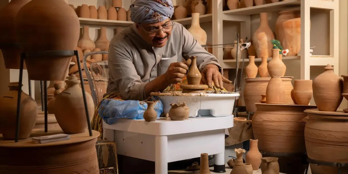 Saudi Handicrafts Week Showcases Youssuf Abu Laban’s Mastery of Pottery