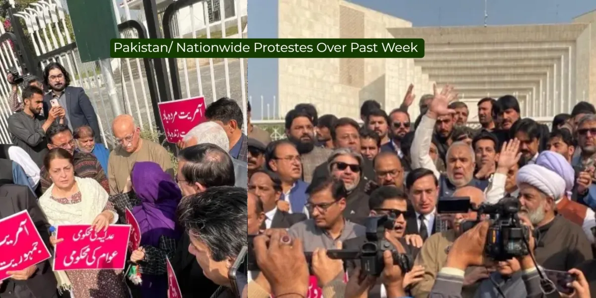 Pakistan Protests Erupt Nationwide: Black Day Against 27th Amendment Shuts Down Cities
