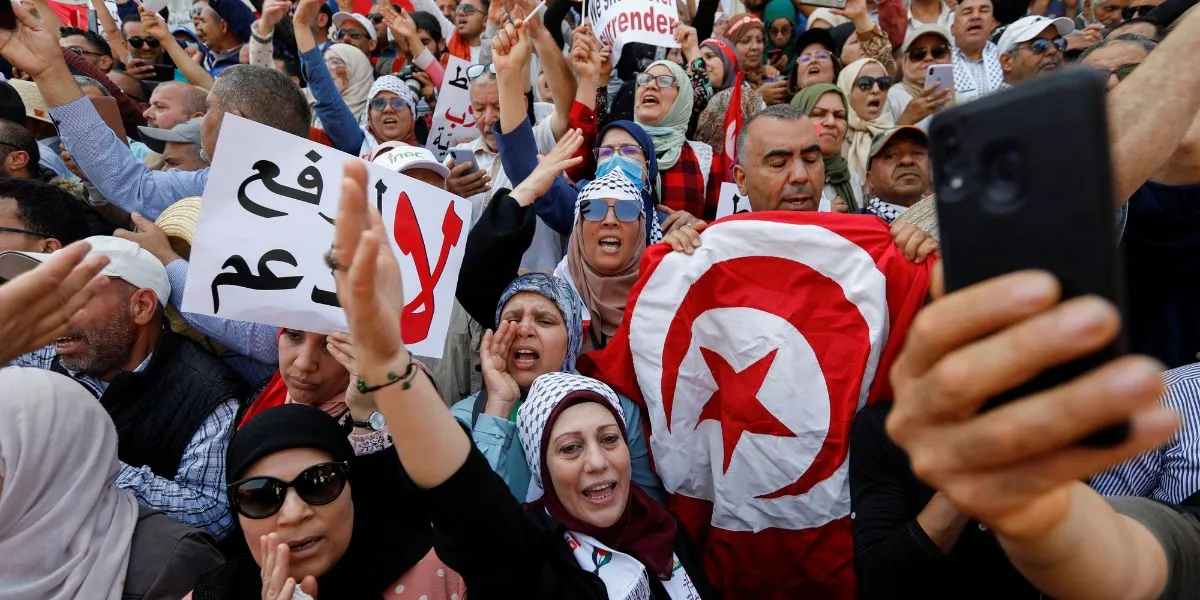 Thousands Rally In Tunis Against Saied, Demand Democracy Return