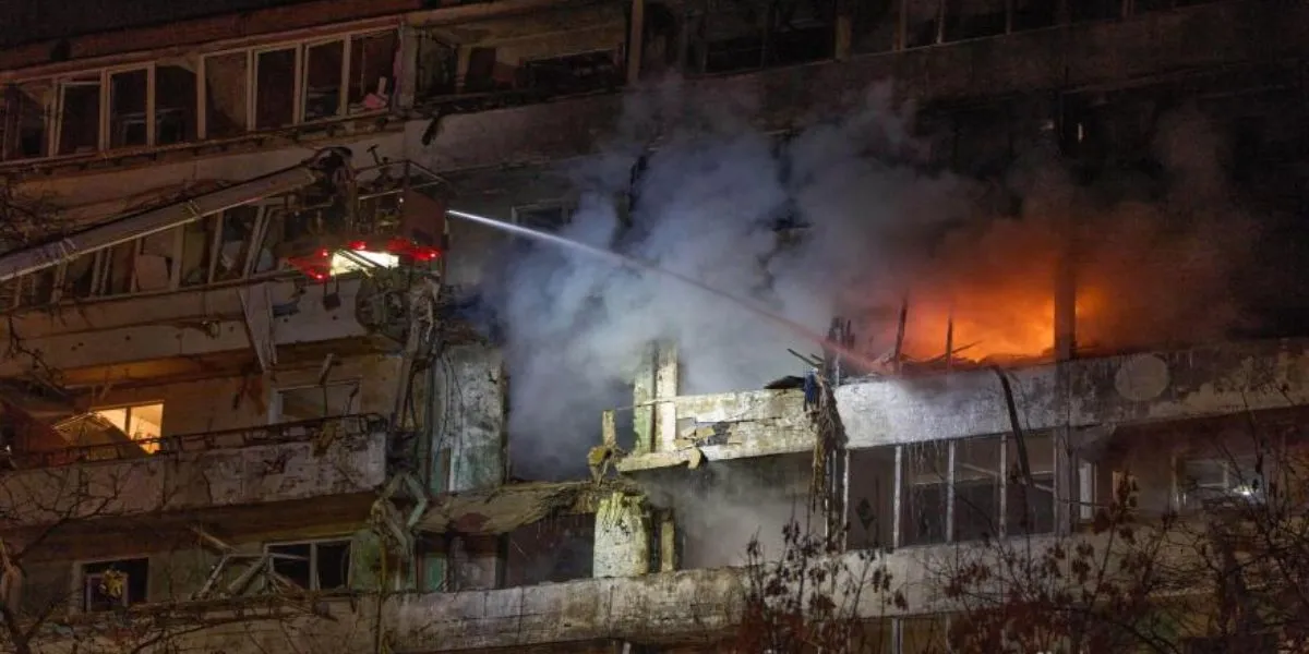 Six Dead In Kyiv After Russia Fires Drones, 22 Missiles