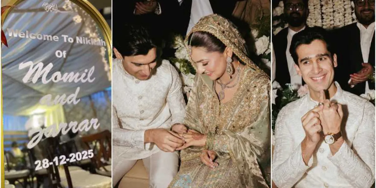 Pakistani Actor Zarar Khan Marries Momal Khan, Shares Nikkah Photos