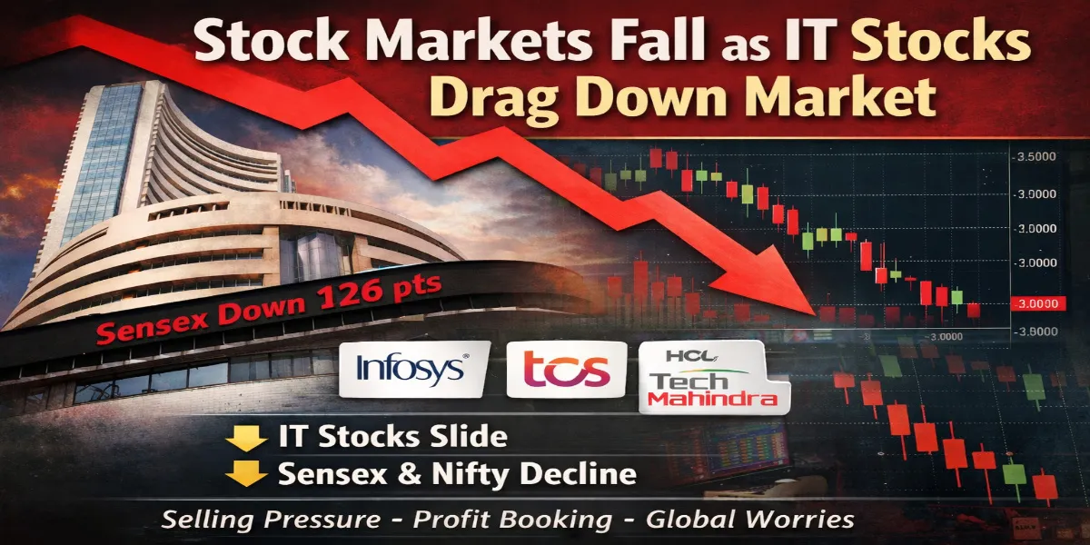 Stock Markets Open Lower, IT Firms Weigh on Shares