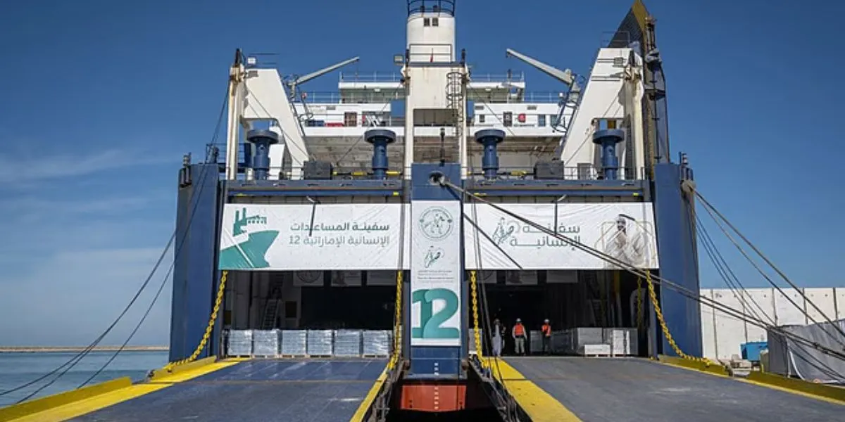 UAE’s Saqar Ship Delivers 4,000 Tonnes Aid To Gaza