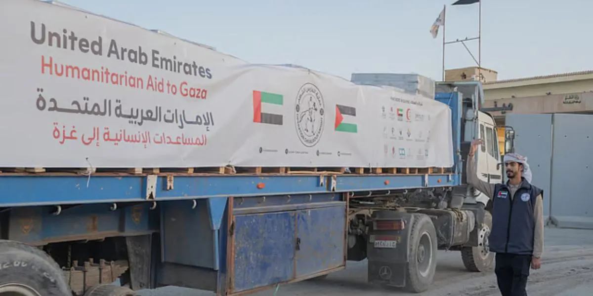 UAE Sends 301st Humanitarian Aid Convoy To Gaza Strip