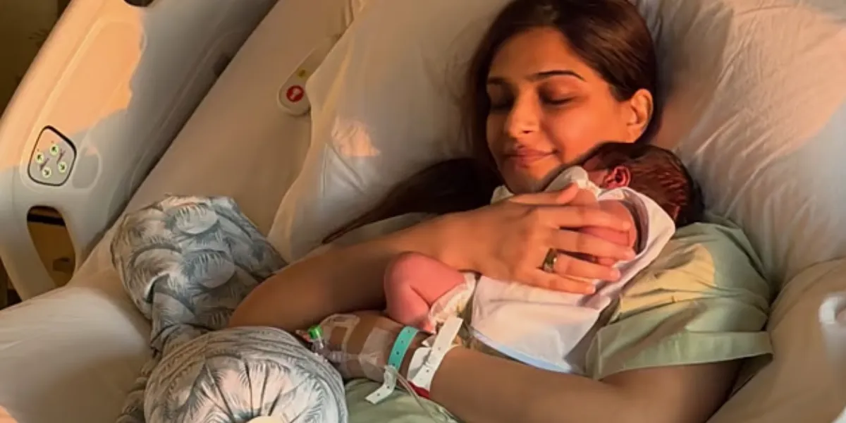Bollywood Actor Sonam Kapoor Shares First Glimpse of Newborn, Thanks Hospital Team
