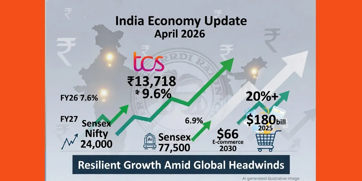  India Economy Update April 2026: RBI GDP Forecast, TCS Q4 Results & Stock Market Highlights