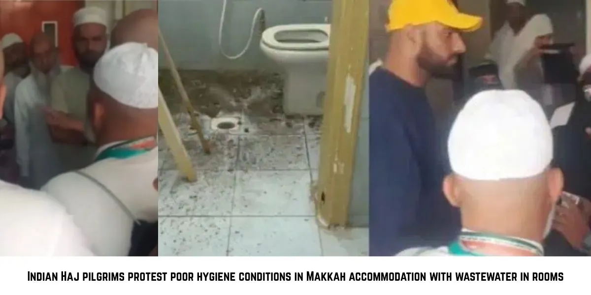 Indian Haj Pilgrims Report Hygiene Crisis in Makkah Over Wastewater in Rooms
