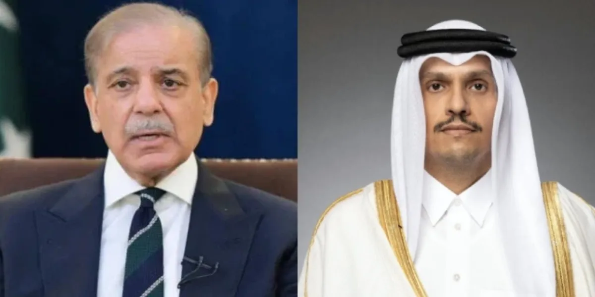 Pakistan PM Shehbaz Shehbaz, Qatari PM Discuss Regional Peace and Cooperation