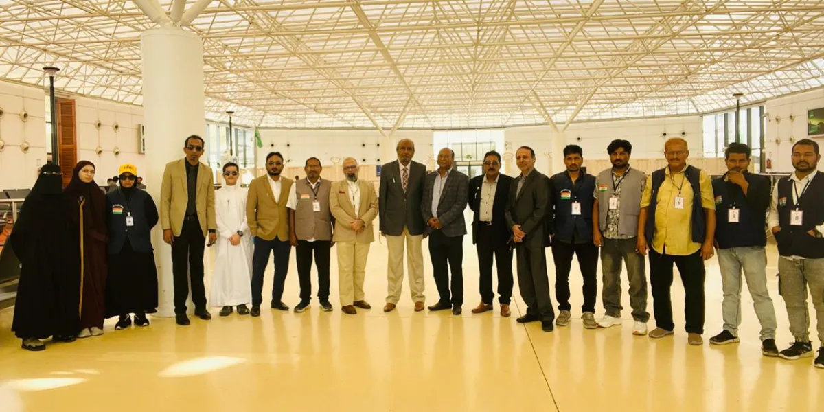 TIA Welcomes First Telangana Hajj Flight in Jeddah