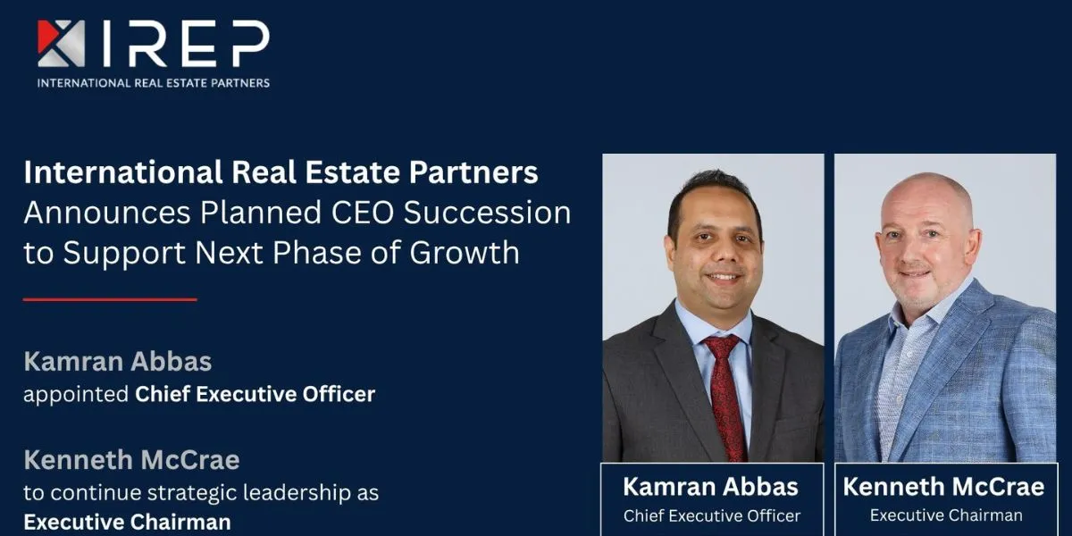 International Real Estate Partners Announces CEO Succession Leadership Transition Plan