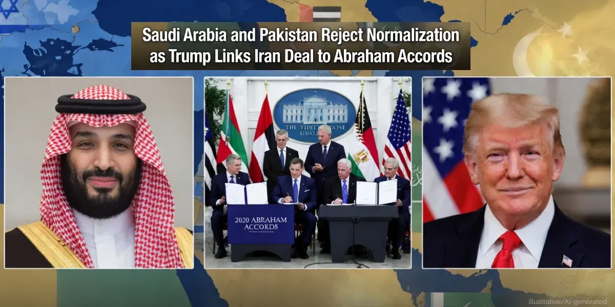 Saudi Arabia and Pakistan Reject Trump’s Demand to Join Abraham Accords as Condition for Iran Deal