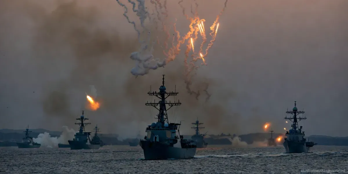 Iran Strikes US Navy in Hormuz Hormuz & Kuwait Bases in Retaliation