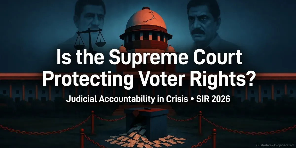 India | Supreme Court Undermines Voter Rights: Dangerous Precedent in ECI SIR Judgment 2026