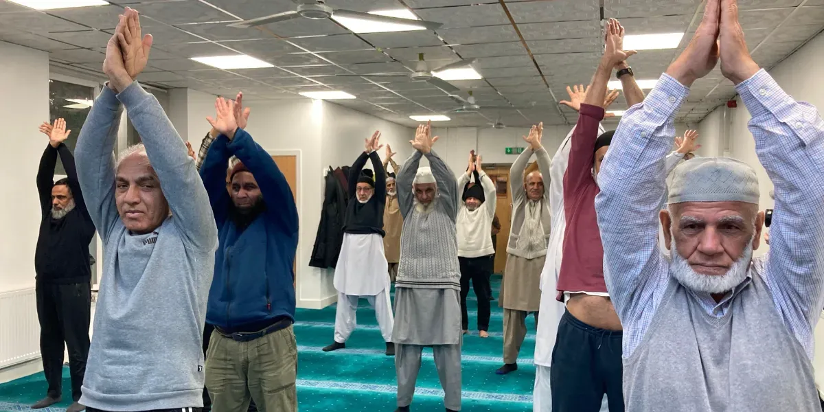 Viral Men’s Pilates Class at Bradford Mosque Boosts Fitness and Friendship for Over-50s