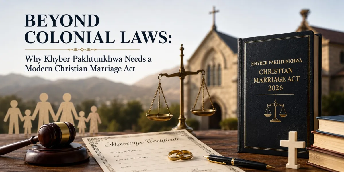 Beyond Colonial Laws: Why Khyber Pakhtunkhwa Needs a Modern Christian Marriage Act