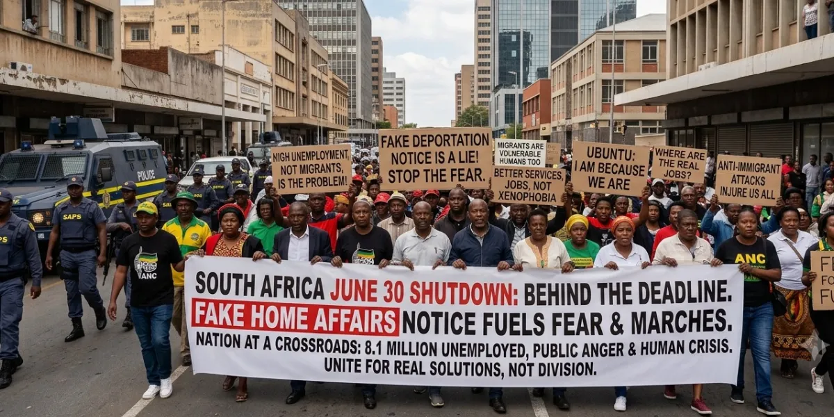 South Africa June 30 Shutdown: Marches, Fear & Crisis