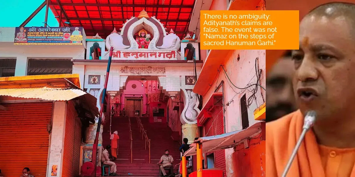 India | Yogi Adityanath Lied Again to Mislead Hindus Using Decades-Old Interfaith Event at Hanuman Garhi