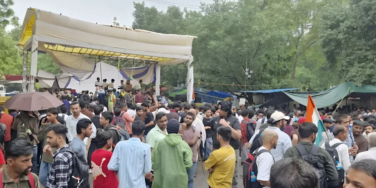 India Today | CJP Protest at Jantar Mantar Entered Second Day Amid Heavy Security Deployment; Opposition Condemn Police Brutality