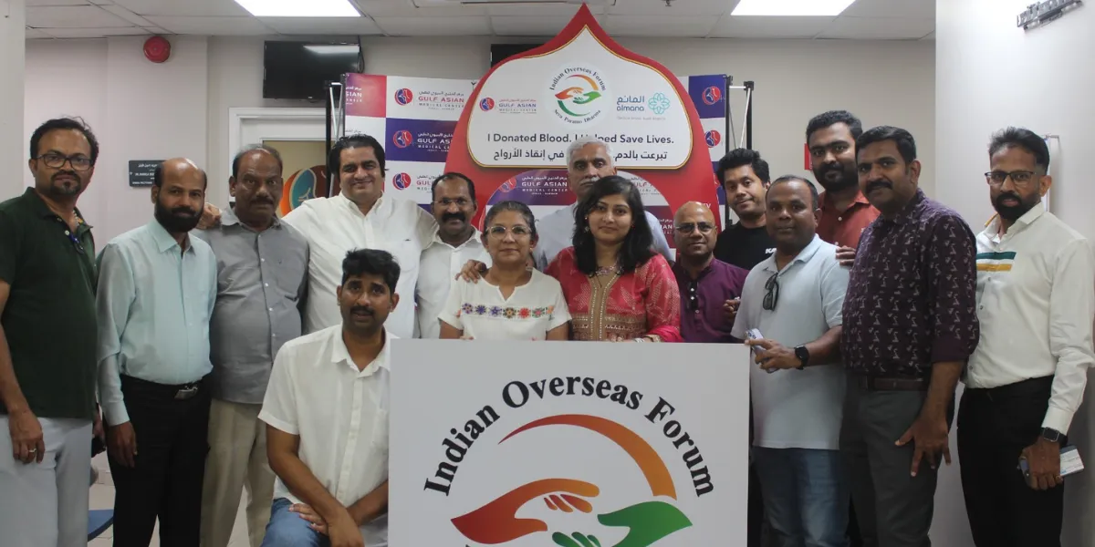 Indian Overseas Forum Organises Successful Blood Donation Drive in Jubail