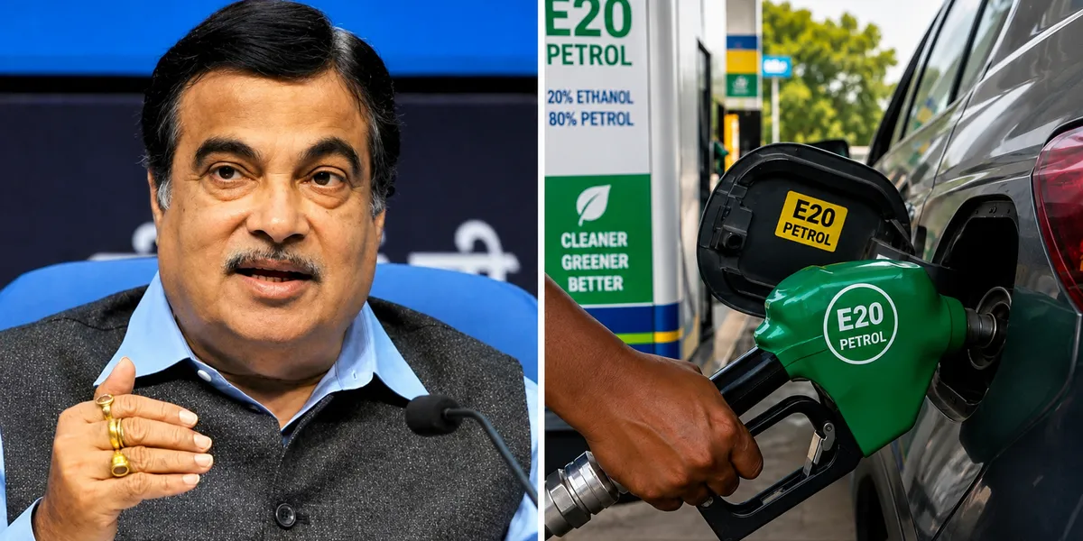 Gadkari Admits E20 Cuts Mileage By Up To 6% — After Years Of Calling The Claim A 'Paid Campaign'