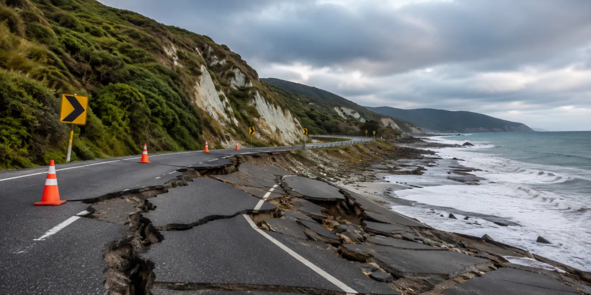 Strong Magnitude 5.9 Earthquake Jolts New Zealand's North Island East Coast Region