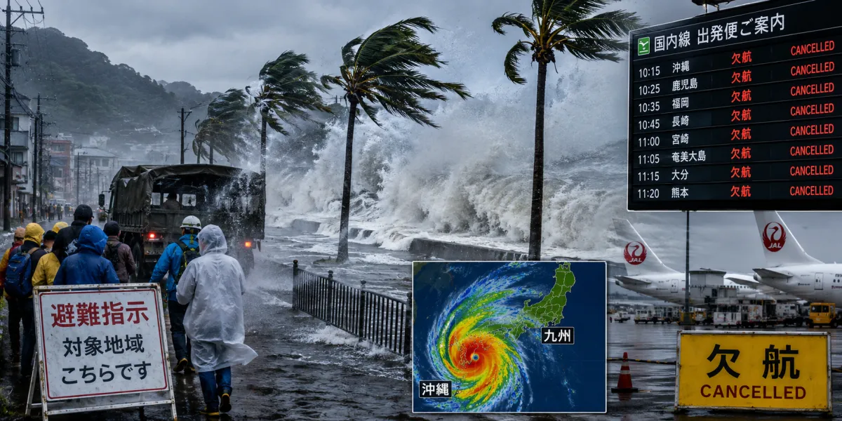 Japan Faces Typhoon Dolphin Chaos With Evacuations Flights And Flooding Threats
