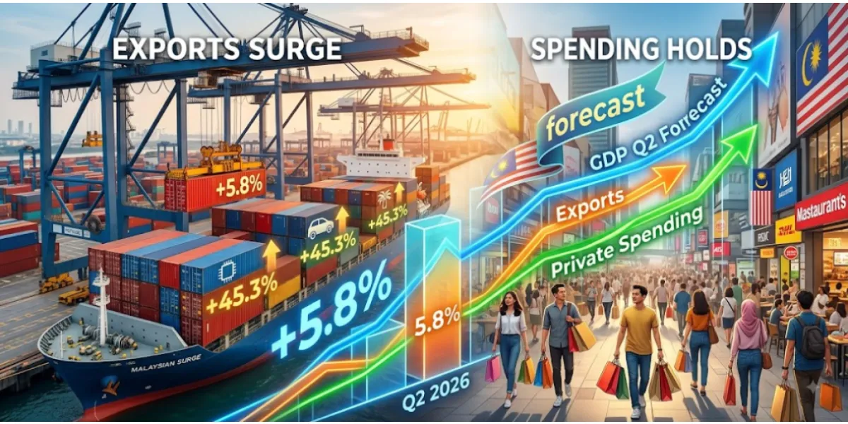 Malaysia Q2 Growth Forecast Rises As Exports Surge And Spending Holds