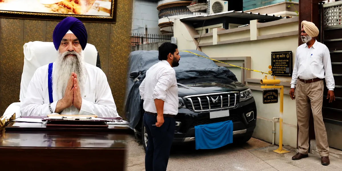 Bullet Hits Police SUV Outside Ex-Akal Takht Jathedar Giani Raghbir Singh’s Amritsar Home; Police Probe Raises Security Questions