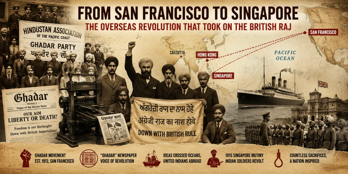From San Francisco to Singapore: How India’s Overseas Revolution Challenged the British Raj